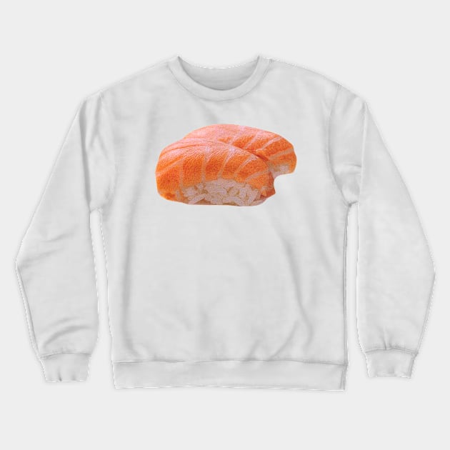 Salmon Sushi Photo Art Crewneck Sweatshirt by Food Photography